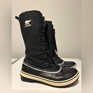 Sorel Tivoli Retail $149 Women's Winter Boots Size 9 Black Waterproof Insulated